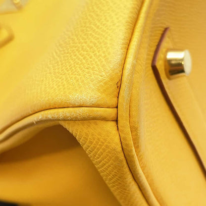 HERMES Birkin Yellow Courchevel Size 35