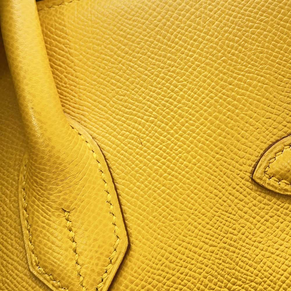 HERMES Birkin Yellow Courchevel Size 35