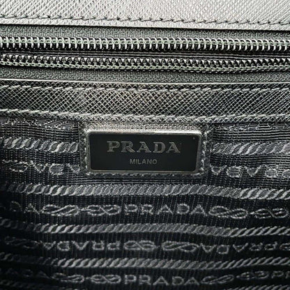 PRADA Briefcase Black 2VE407 Nylon Saffiano LeatherLeather