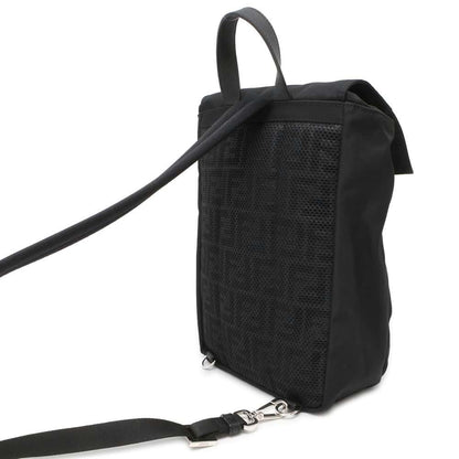 FENDI FENDI Ness Crossbody Bag Black 7VZ067 Nylon
