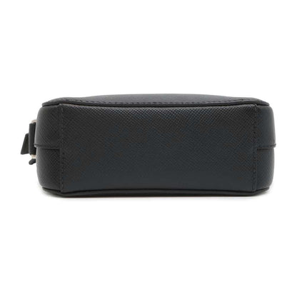 PRADA Saffiano Leather Shoulder Bag with Logo Black 2VH040 Leather