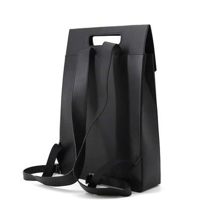 FENDI Logo Backpack Black 7VZ060 Leather