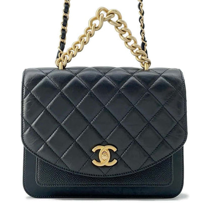 Chanel Matelasse 2WAY ChainShoulder Bag Black AS0785 Leather Caviar Leather