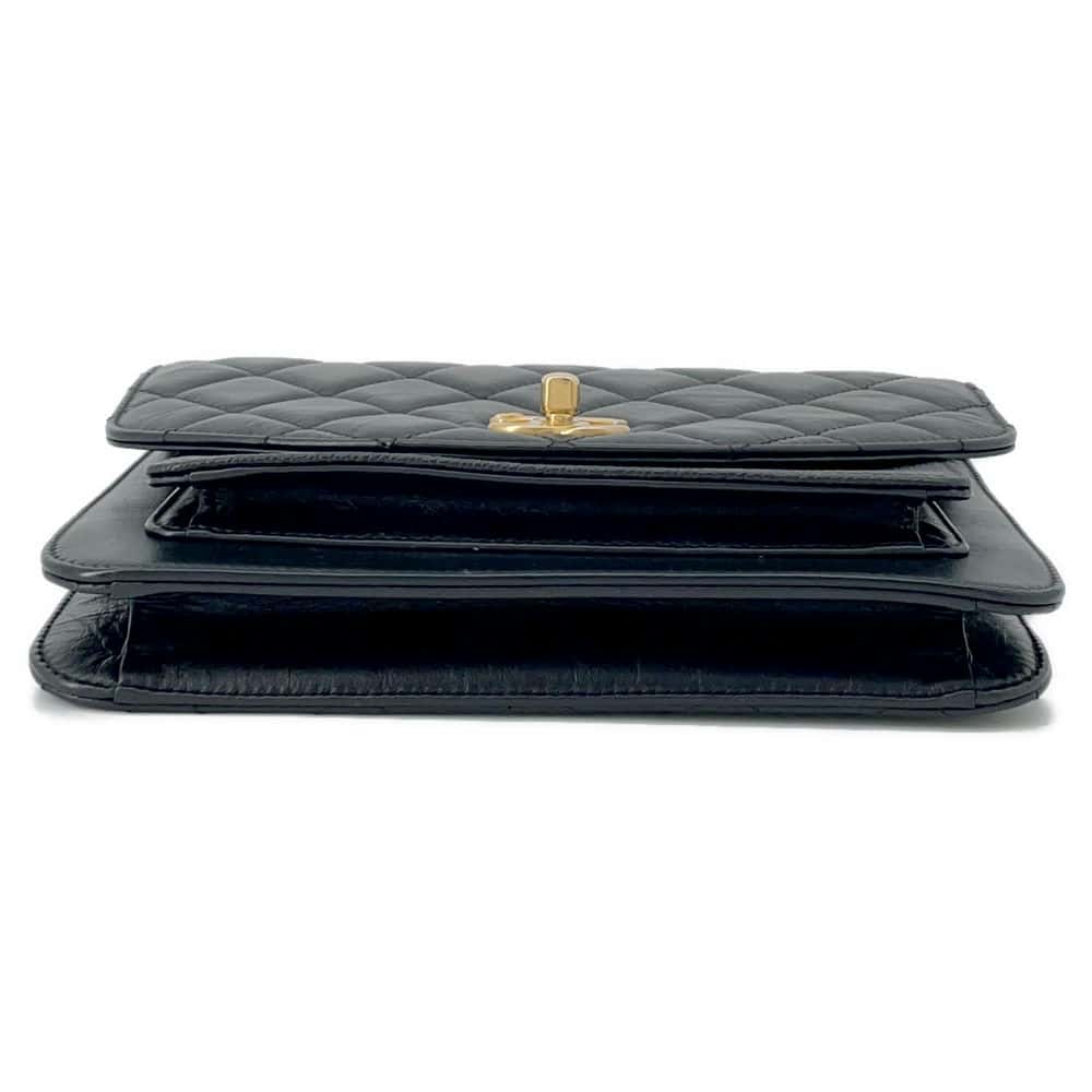 Chanel Matelasse 2WAY ChainShoulder Bag Black AS0785 Leather Caviar Leather
