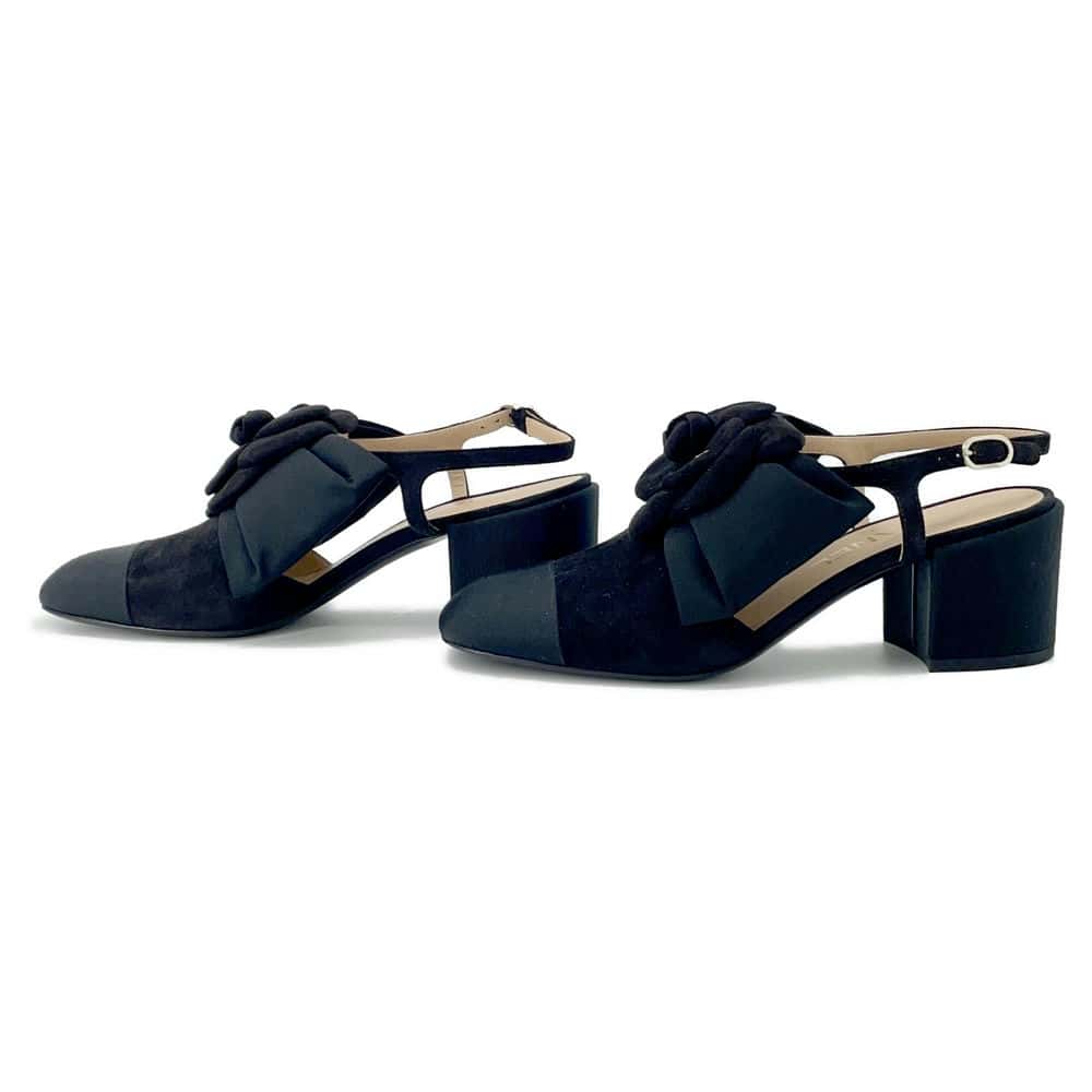 Chanel Camellia Pumps Black G45307 suede Size 37