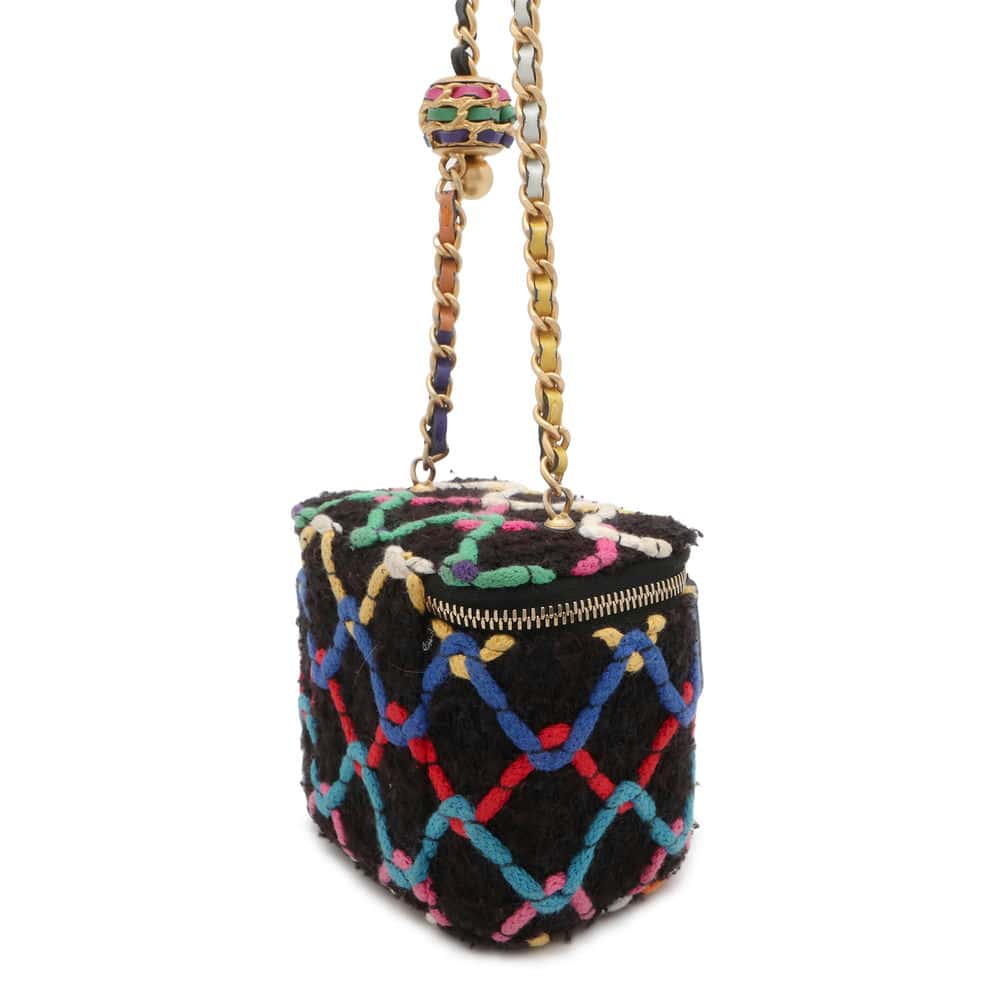 Chanel Vanity Case Multicolor AP1447 Tweed