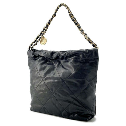 Chanel Chanel22 ChainHandBag Black AS3260 Soft Caviar Leather Size Small