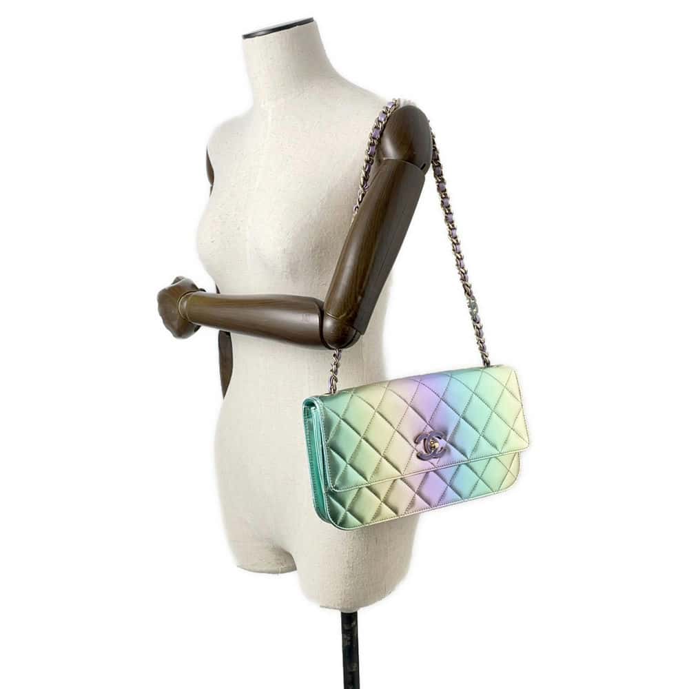 Chanel Matelasse Flap Chain Shoulder Multicolor Lambskin