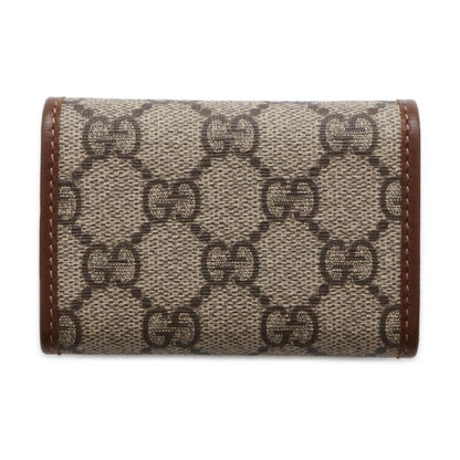 GUCCI Horsebit 6 Key Case Beige/Brown 671785 GG Supreme Canvas