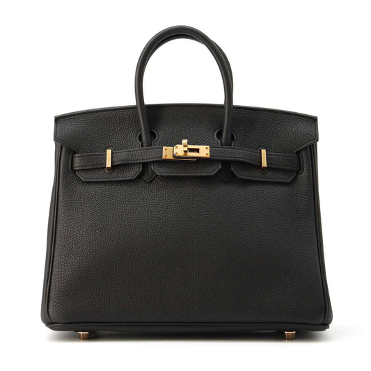 HERMES Birkin Black Togo Leather Size 25