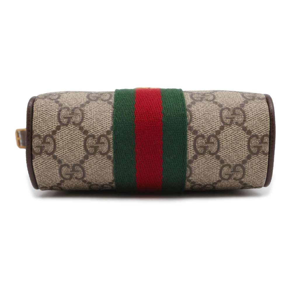 GUCCI GG Supreme Offdia Shoulder Bag Beige/Brown 598127 GG Canvas Leather