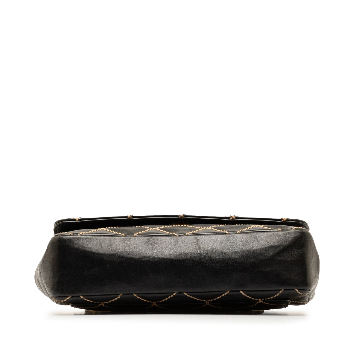 CHANEL CC Wild Stitch Lambskin Flap Shoulder Bag
