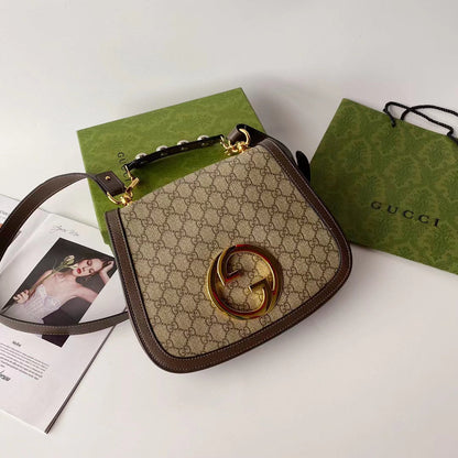 GC595 Blondie Medium Top Handle Bag / 11.4"W x 8.7"H x 2.7"D