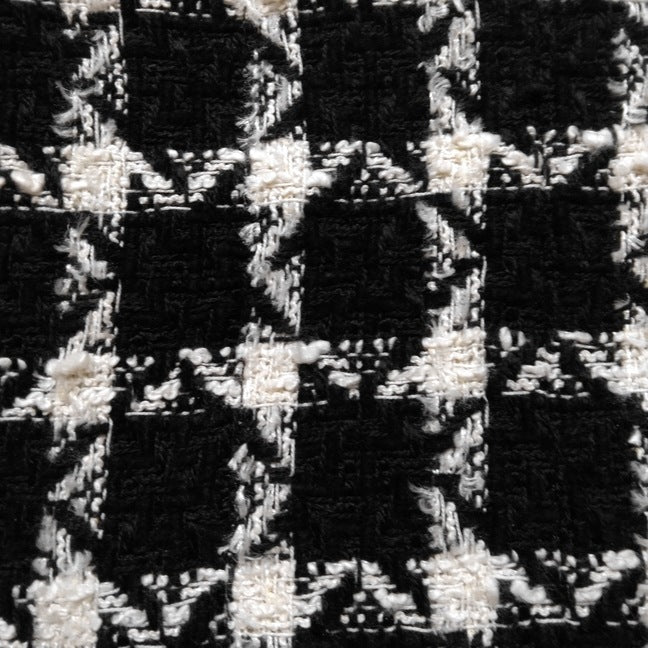 Chanel black & white tweed jacket, 36