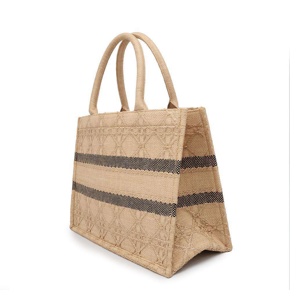 Dior Book tote BeigeM1296ZSQD_M925 Raffia Size Medium