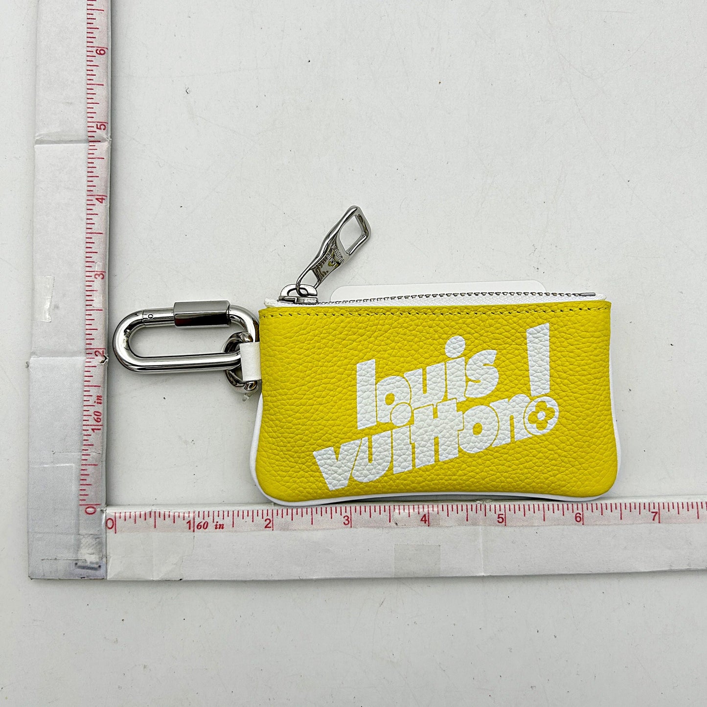 Louis Vuitton Pochette Clés Yellow Leather Wallet lv8838cc