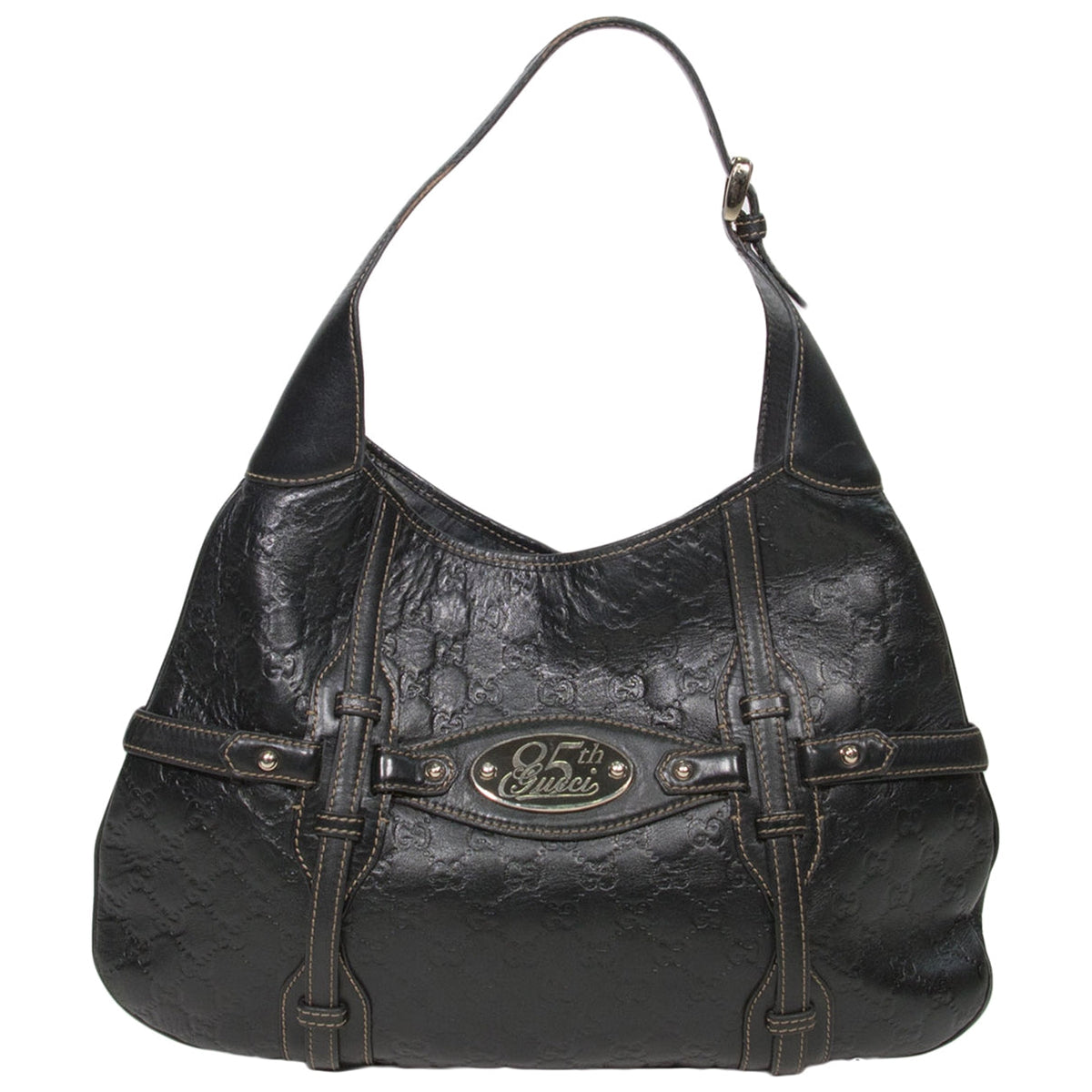 Gucci black leather handbag