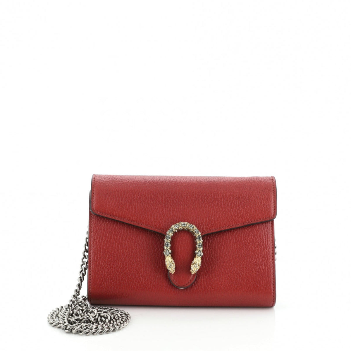 Gucci dionysus red leather handbag