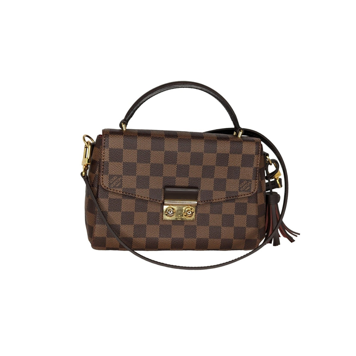 Louis Vuitton Damier Ebene Croisette Shoulder Bag