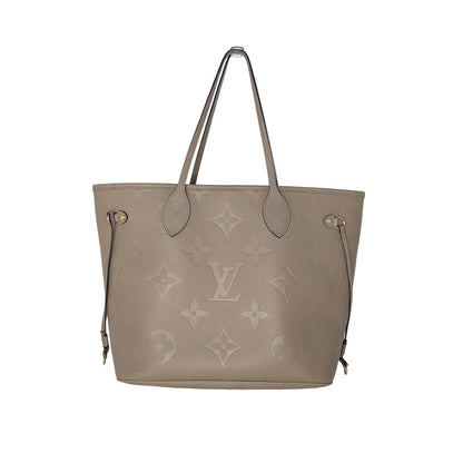 Louis Vuitton Turtledove Monogram Empreinte Neverfull MM Tote