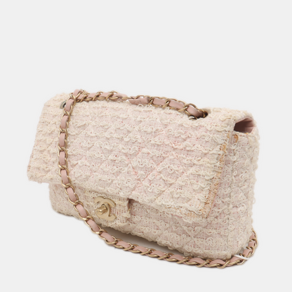 Chanel Flap Bag Medium Pink Tweed 2009-2010