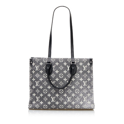 LOUIS VUITTON Monogram Denim Onthego MM Tote Bag