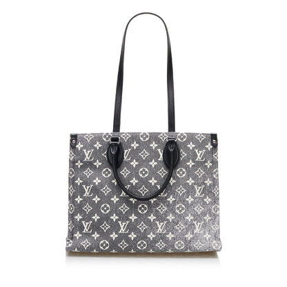 LOUIS VUITTON Monogram Denim Onthego MM Tote Bag