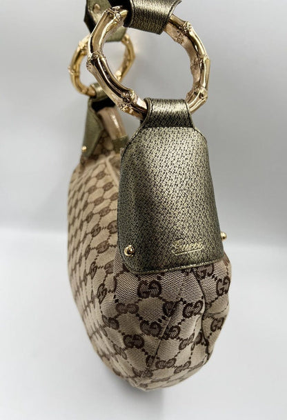 Vintage Gucci Bamboo Hobo Bag