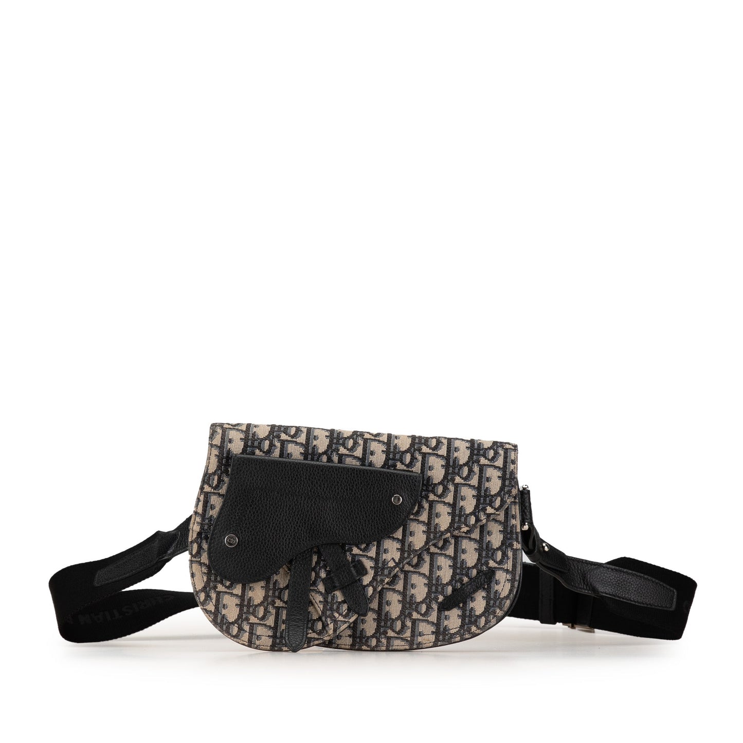 Oblique Canvas Saddle Messenger Pouch