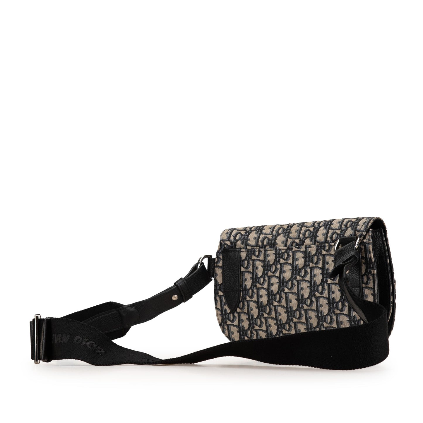 Oblique Canvas Saddle Messenger Pouch