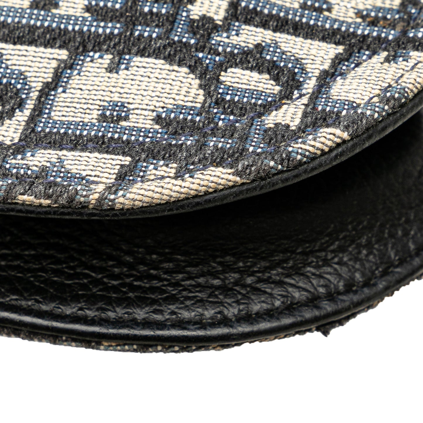 Oblique Canvas Saddle Messenger Pouch