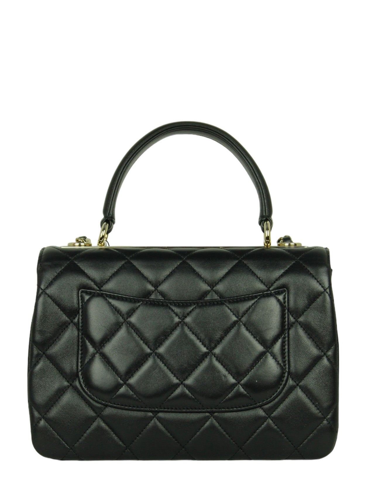 Chanel NWT 2024 Black Lambskin Quilted Trendy CC