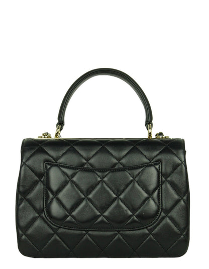 Chanel NWT 2024 Black Lambskin Quilted Trendy CC
