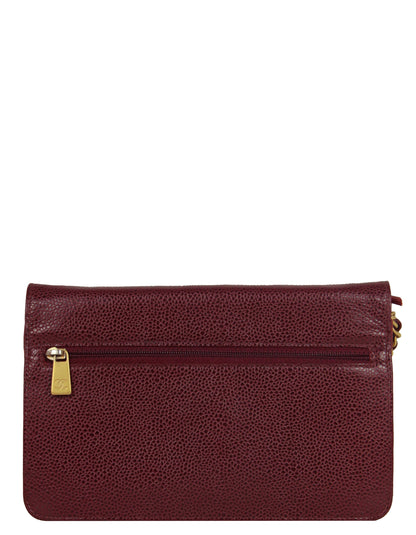 Chanel Red Caviar Timeless CC Wallet on Chain WOC Crossbody Bag