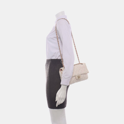Chanel Flap Bag Medium Pink Tweed 2009-2010