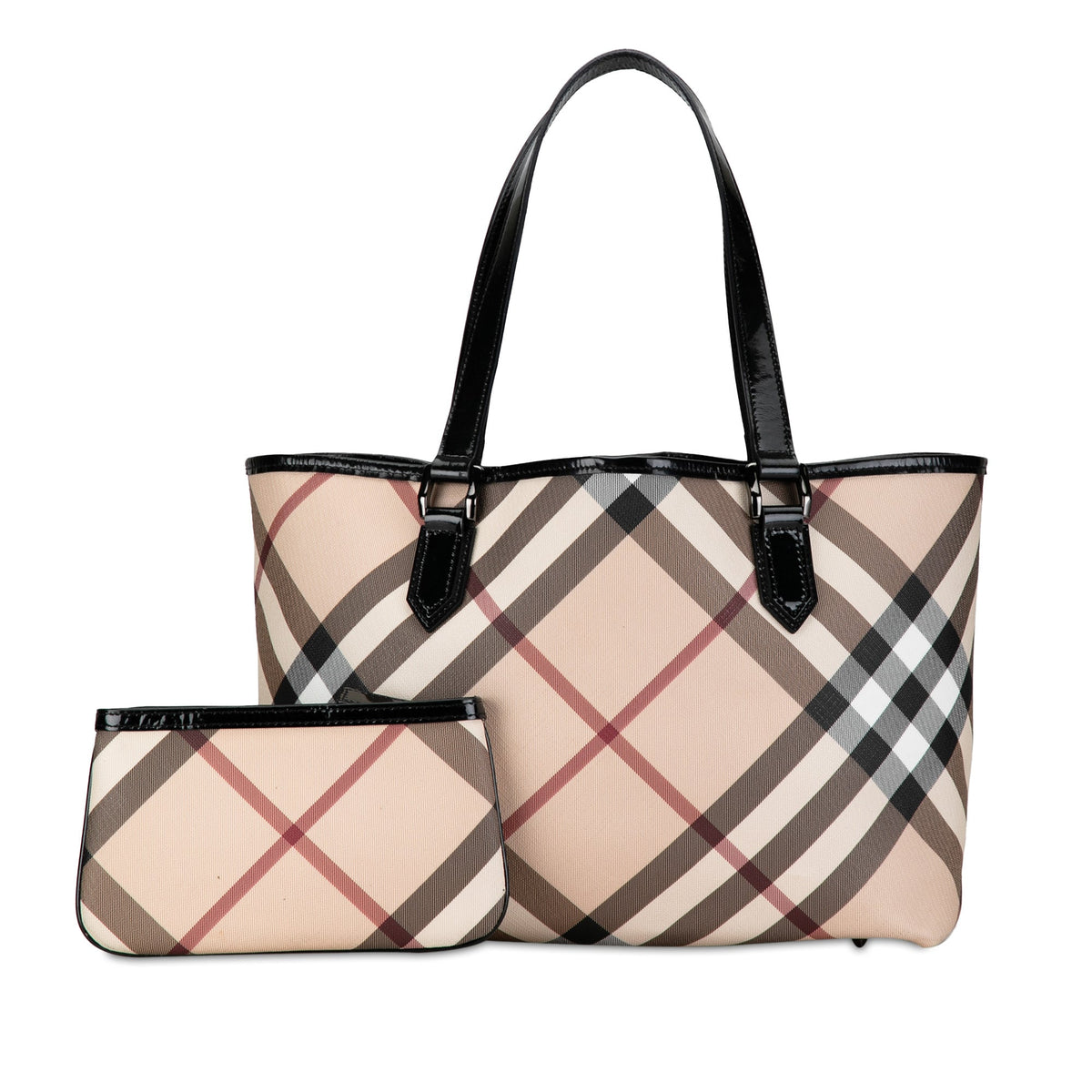 BURBERRY Supernova Check Tote Tote Bag
