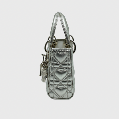 Christian Dior Lady Dior Bag Micro Lambskin Gold GHW