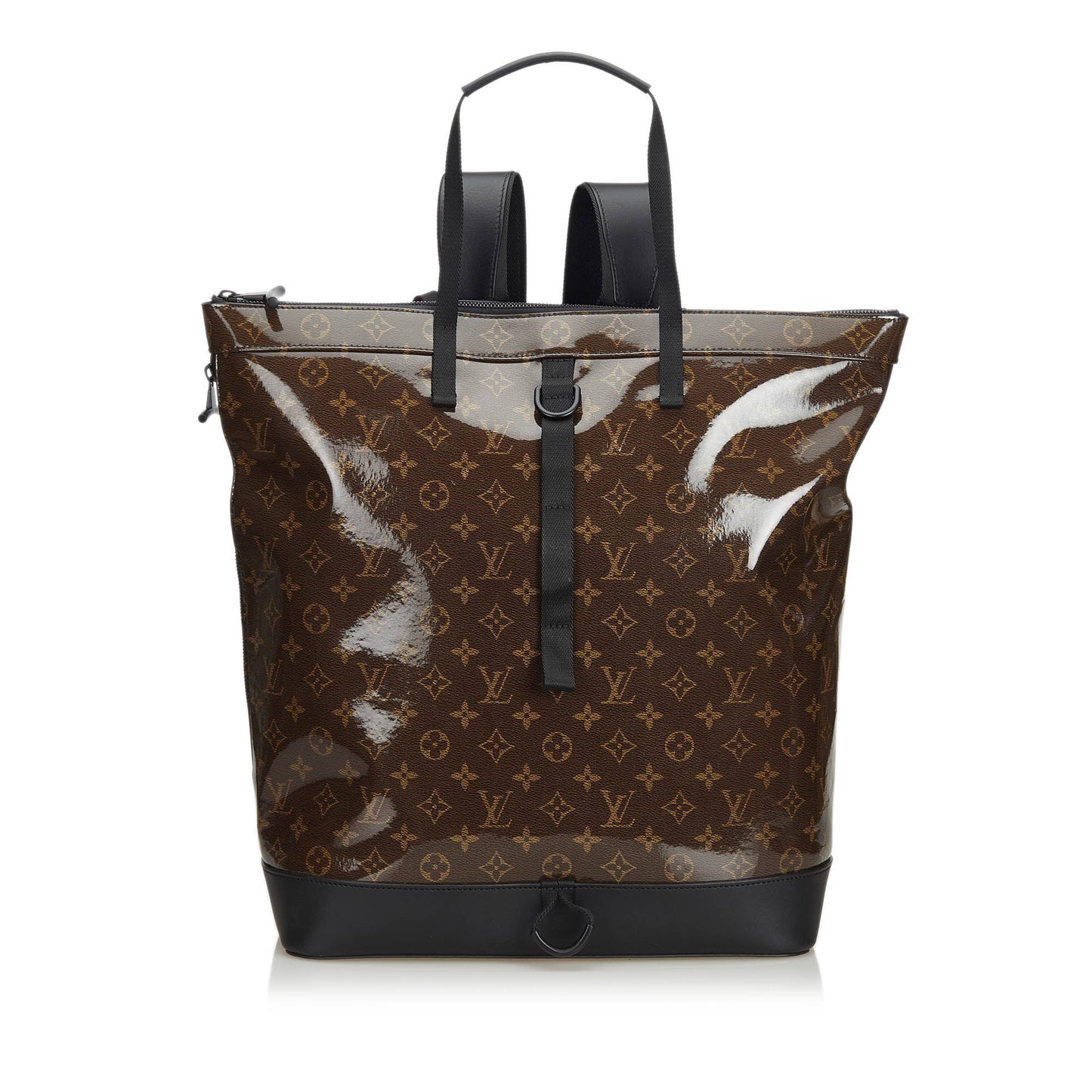 Louis-Vuitton Brown Dark Coated Canvas Fabric Monogram Glaze Backpack