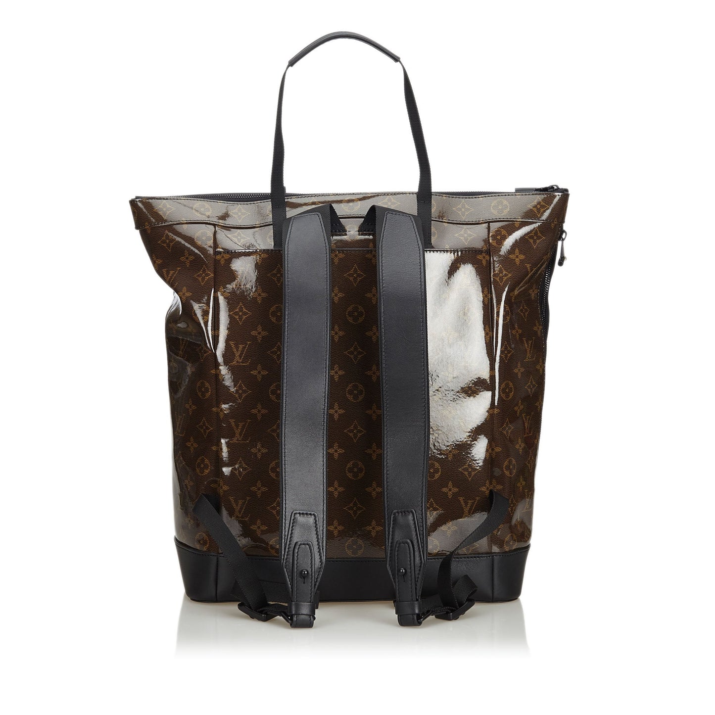 Louis-Vuitton Brown Dark Coated Canvas Fabric Monogram Glaze Backpack