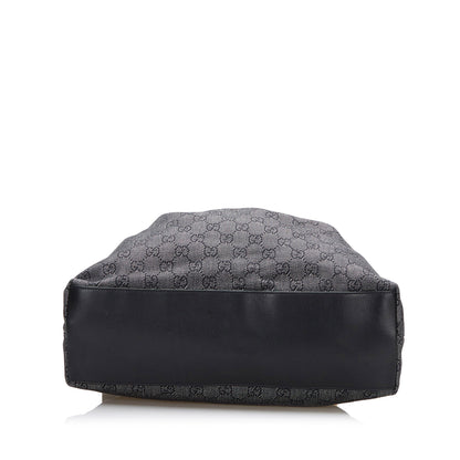 Gucci GG Canvas Bamboo Handbag