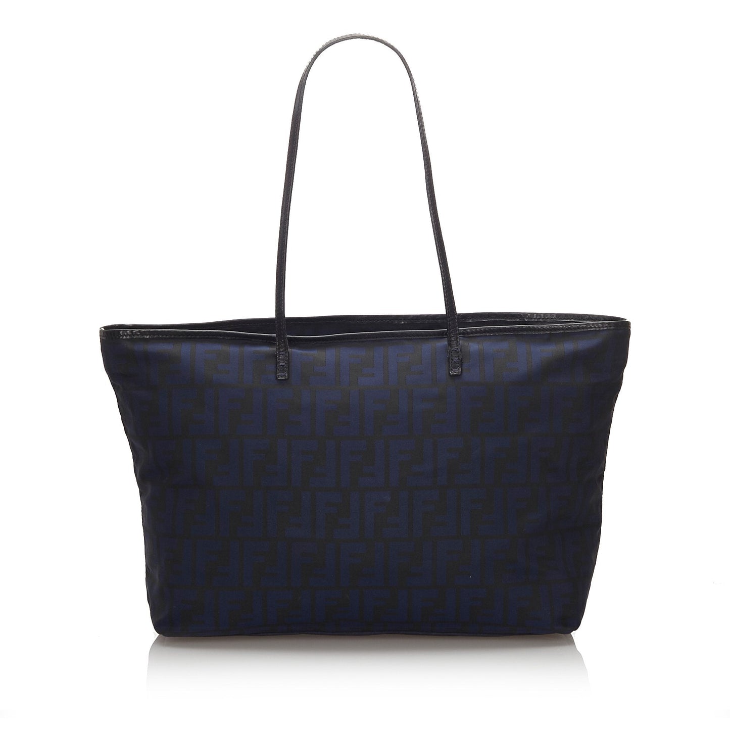 Fendi Black Nylon Fabric Zucca Tote Bag Italy