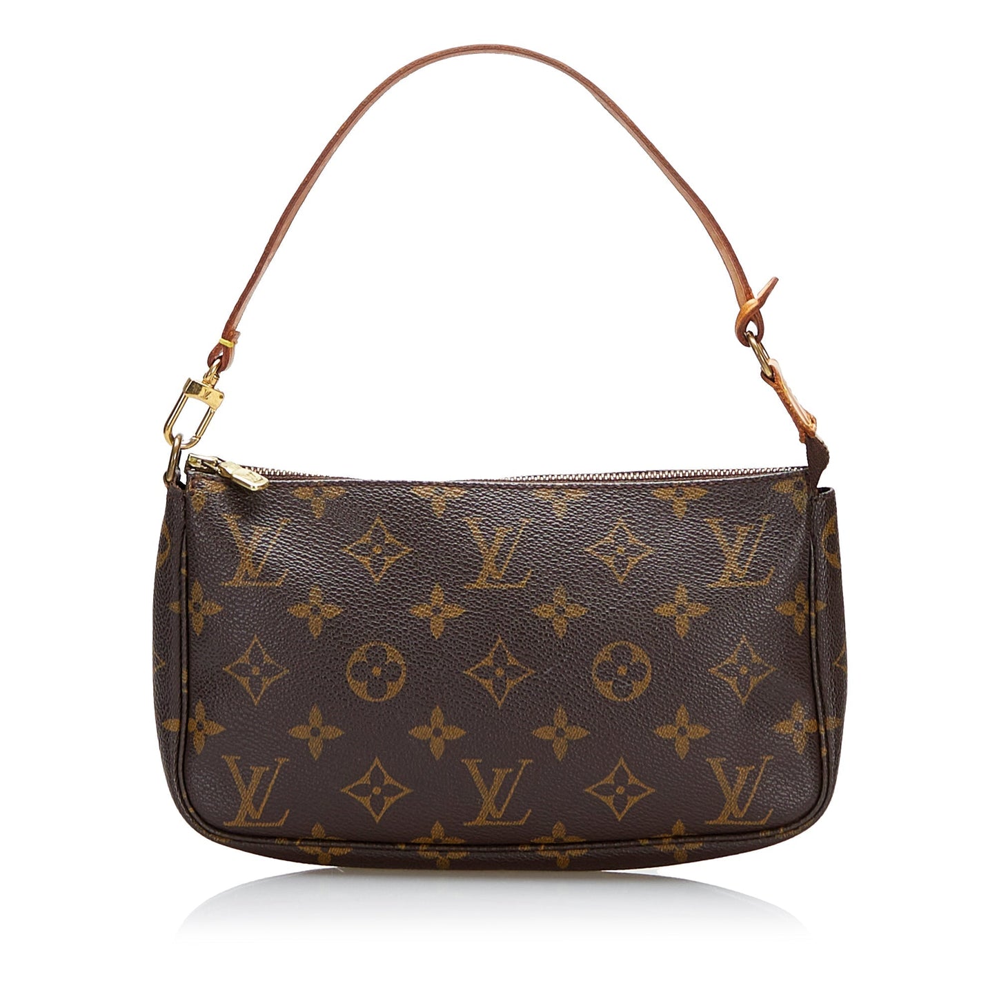 LOUIS VUITTON Monogram Pochette Accessoires Brown