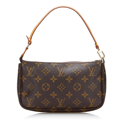 LOUIS VUITTON Monogram Pochette Accessoires Brown