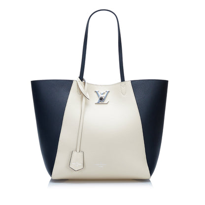 LOUIS VUITTON Lockme Cabas White