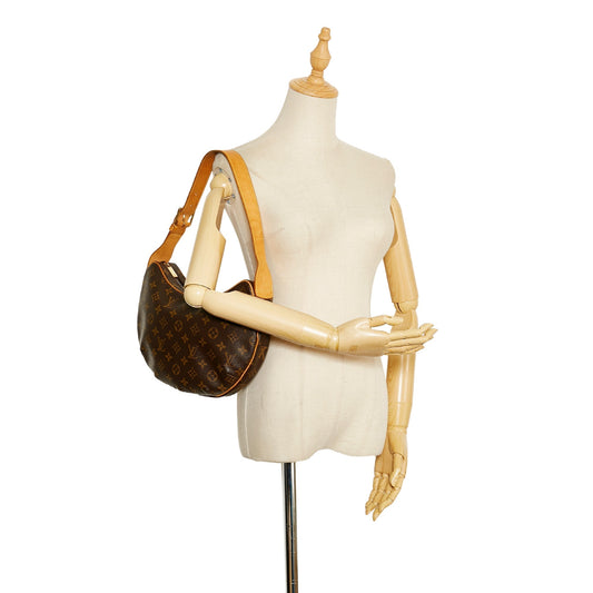LOUIS VUITTON Monogram Croissant MM Brown
