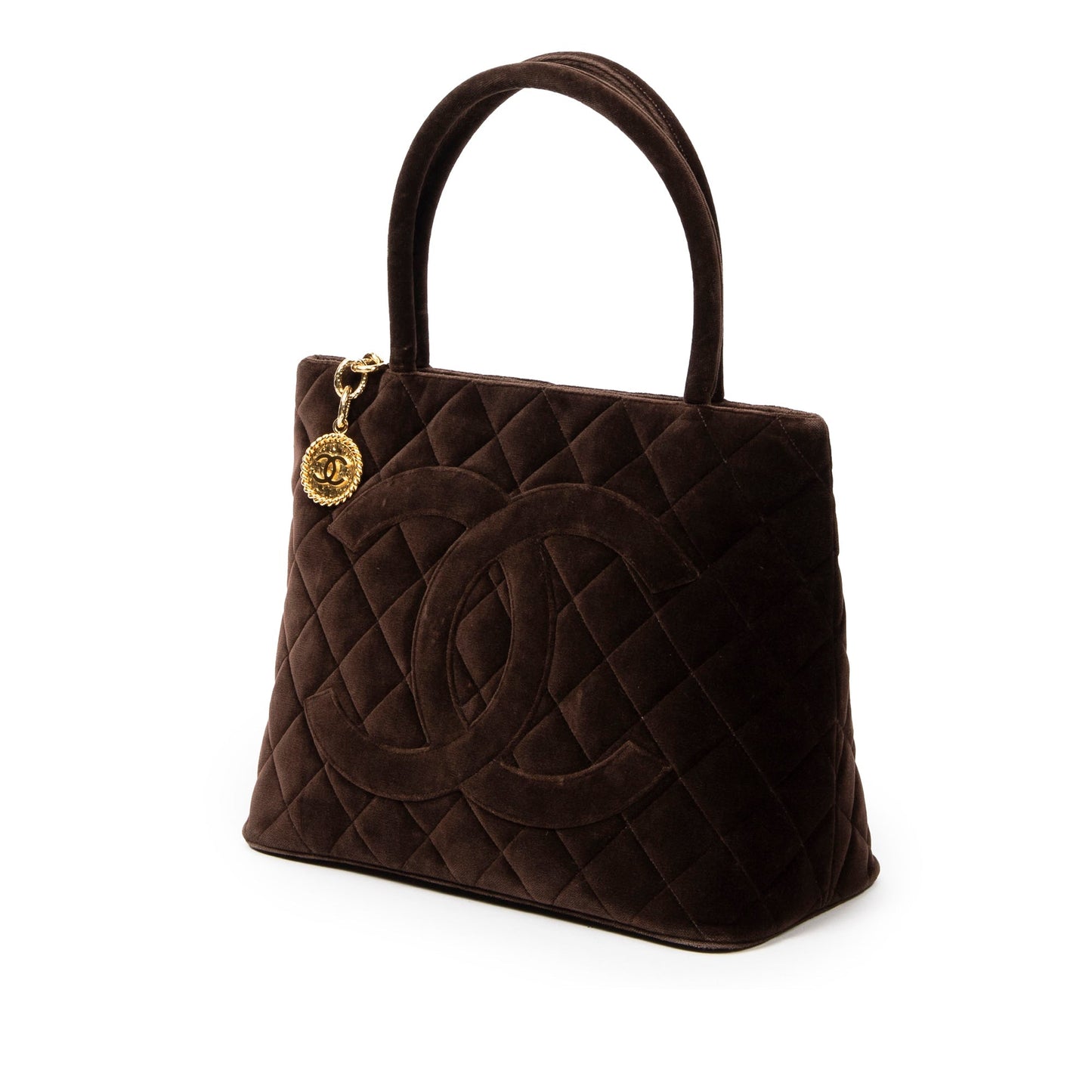 Chanel Velvet Medallion Tote Tote Bag