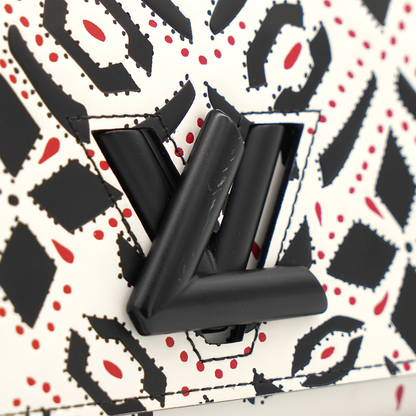 Louis-vuitton Graphic Print Leather Twist Wallet on Chain