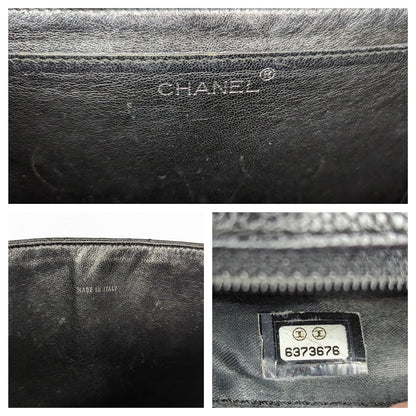 Chanel Vintage Caviar Quilted Kelly Top Handle Bag