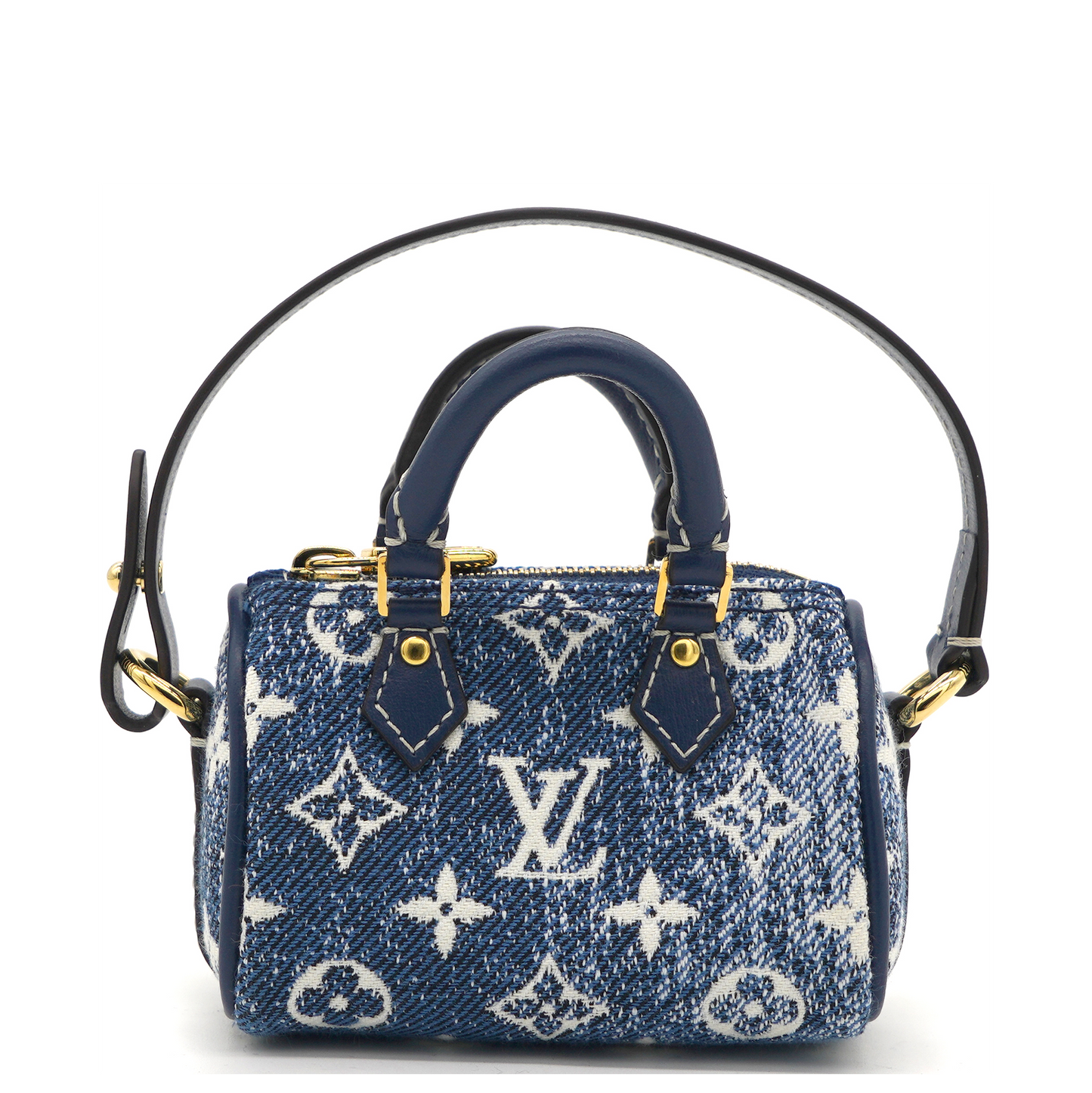 Louis-vuitton Micro Speedy Denim Bag Charm