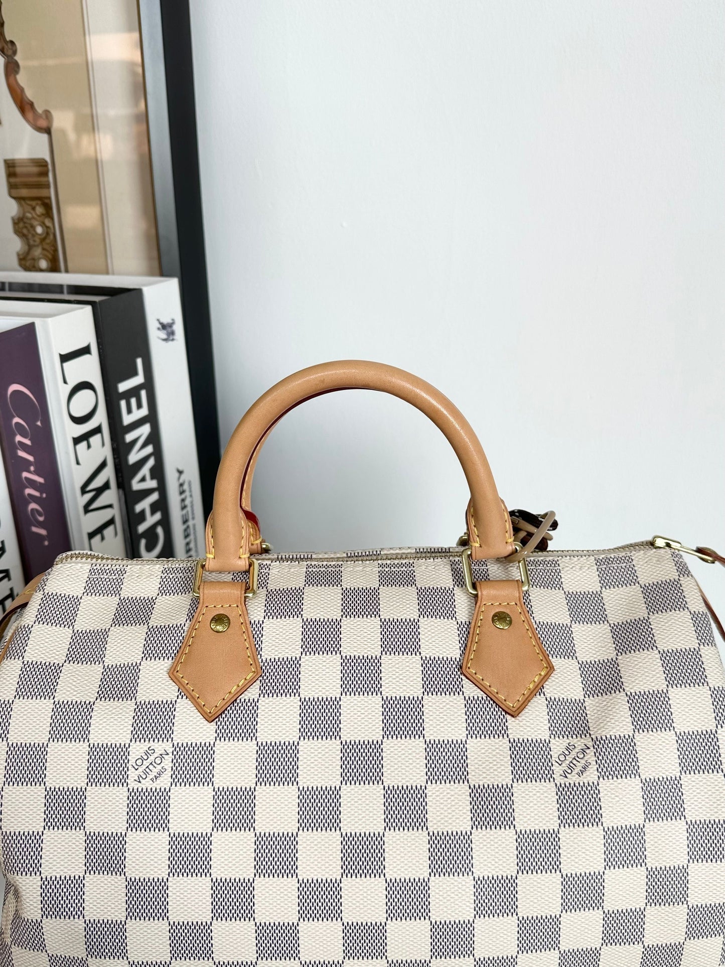 Louis Vuitton Speedy 30 Damier  Women Handbags #9A